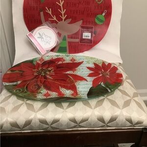 Christmas Platter, Coasters and Place atts